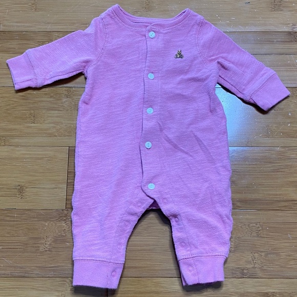 GAP Other - babyGap button front rear flap one-piece pink 0-3M